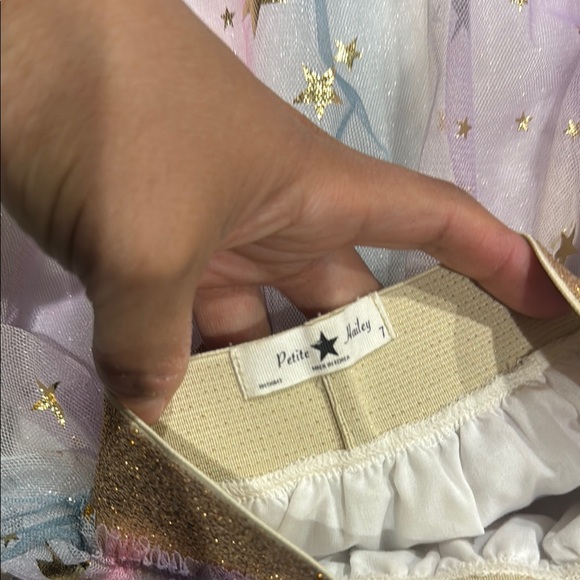 Gold Starry Tulle Skirt - Picture 5 of 5